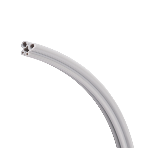 DCI - Hp Tubing, 4 Hole, Straight Gray; Roll Of 100Ft