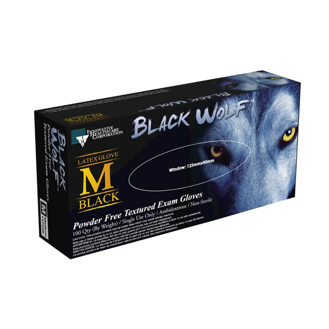 Ihc Black Wolf Latex Medium 100/Bx