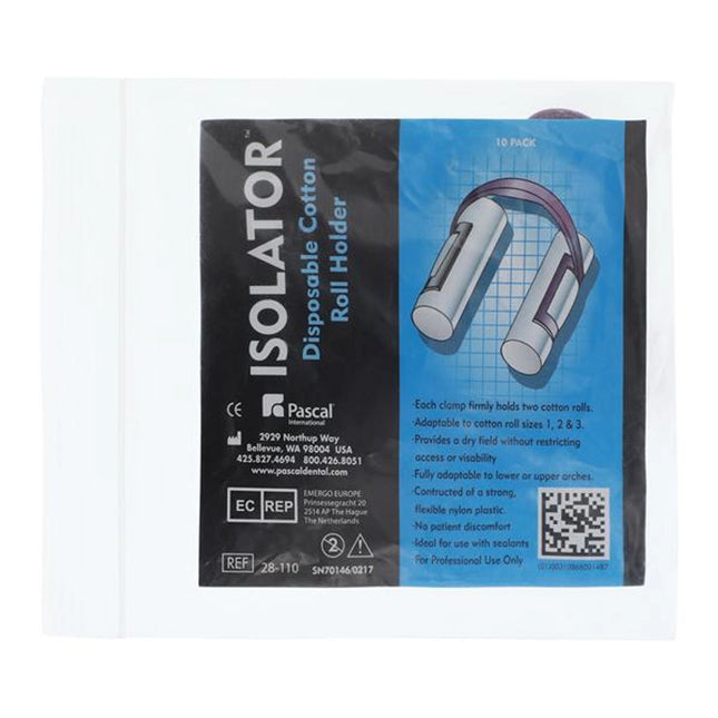Isolator Disposable Cotton Roll Holder - 10 Pack