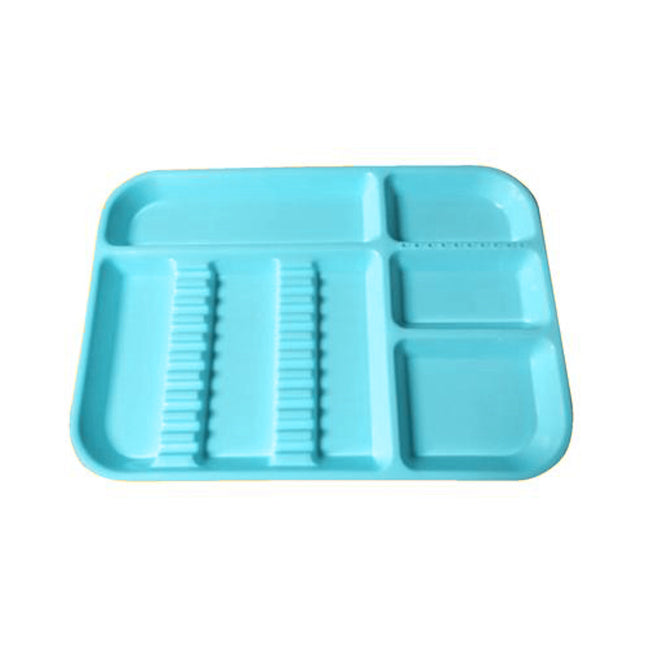 Plasdent - Divided Tray Size B Neon Blue