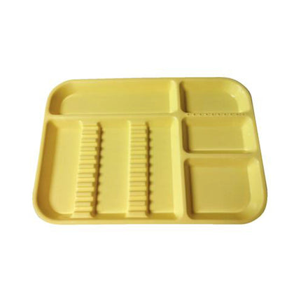 Plasdent - Divided Tray Size B Neon Yellow **Discontinued see PLA-300BDS-3