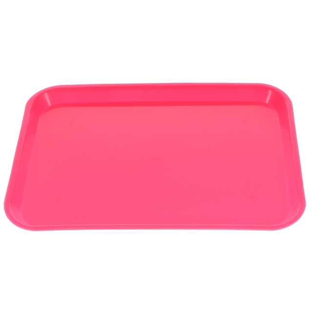 Plasdent - Flat Tray Size B Neon Pink **Discontinued see PLA-300BFS-6