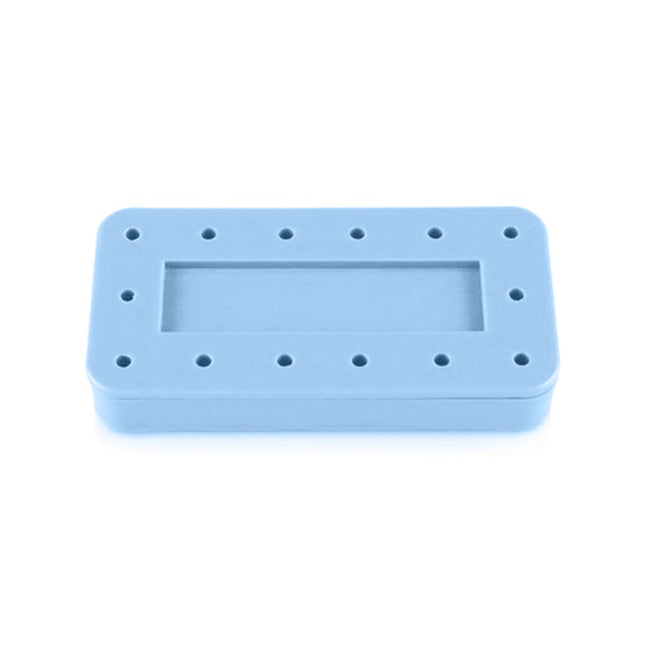 Plasdent - Rectangular Bur Block Baby Blue
