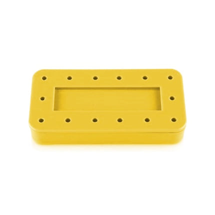 Plasdent - Rectangular Bur Block Yellow **Discontinued see PLA-400BRS-3