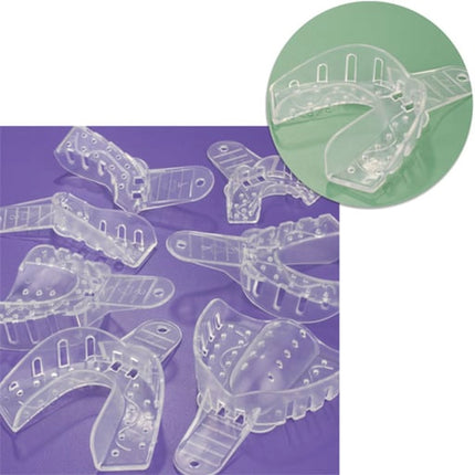 Plasdent - #X2 X-Large Lower, Crystal Clear 12Pk