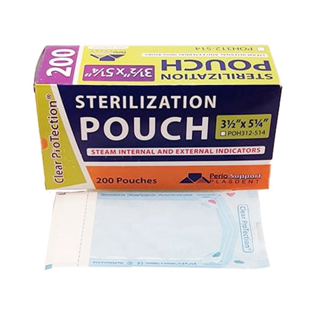 Plasdent - Autoclave Pouches 3 ?" X 5 ?" 200/Bx