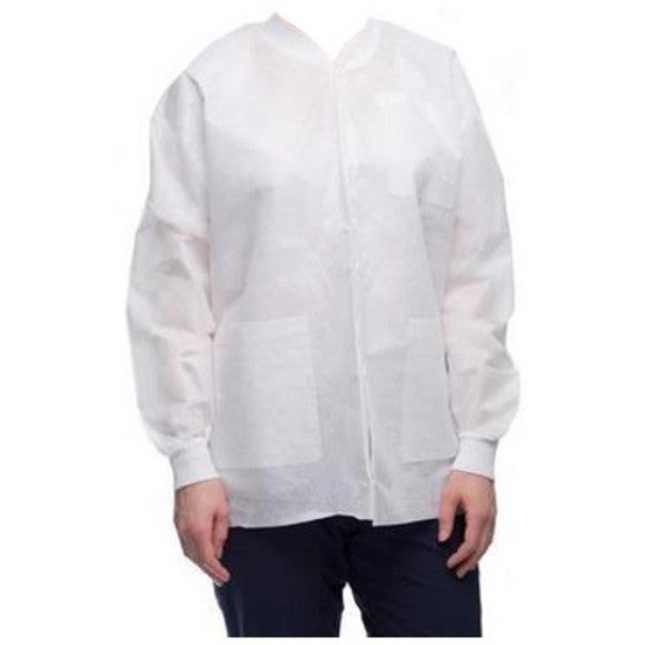 ValuMax - Easybreathe Jackets?10Pk White Medium