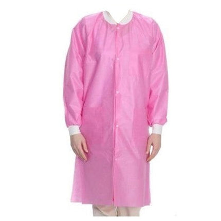 ValuMax - Easybreathe Lab Coats 10Pk Raspberry Large