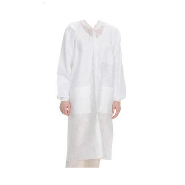ValuMax - Easybreathe Lab Coats 10Pk White Medium