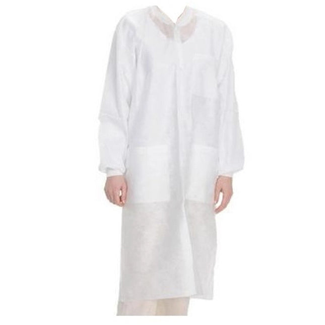 ValuMax - Easybreathe Lab Coats?10Pk White Xs