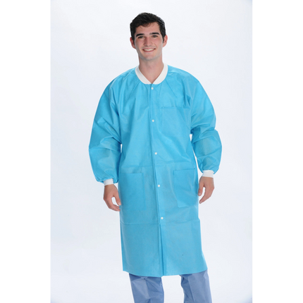 ValuMax - Extrasafe Lab Coats10Pk Aqua 2Xl