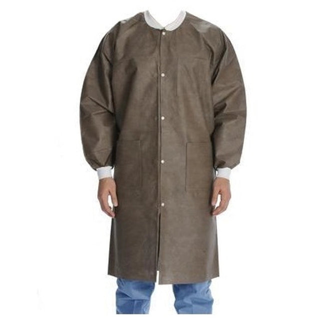 ValuMax - Extrasafe Lab Coats?10Pk Coffee 2Xl