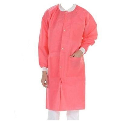 ValuMax - Extrasafe Lab Coats 10Pk Pink Large