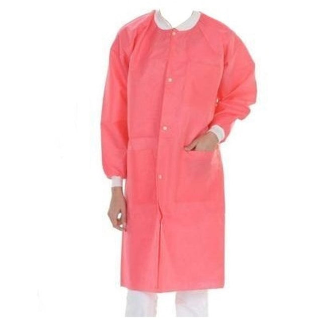 ValuMax - Extrasafe Lab Coats 10Pk Pink Large