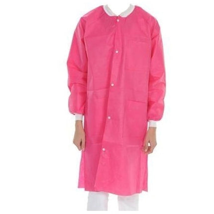 ValuMax - Extrasafe Lab Coats?10Pk Hot Pink Large