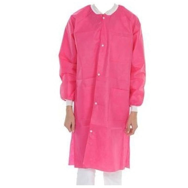 ValuMax - Extrasafe Lab Coats?10Pk Hot Pink Xl