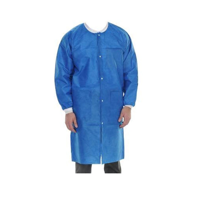 ValuMax - Extrasafe Lab Coats?10Pk Royal Blue Large