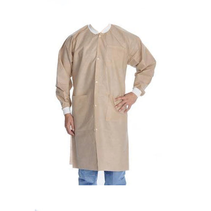 ValuMax - Extrasafe Lab Coats 10Pk Tan Medium
