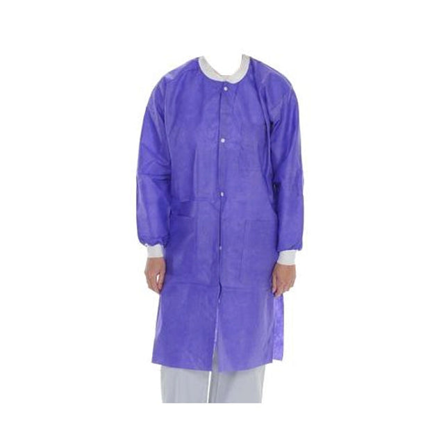 ValuMax - Extrasafe Knee-Length Lab Coats?Violet X-Small 10Pk