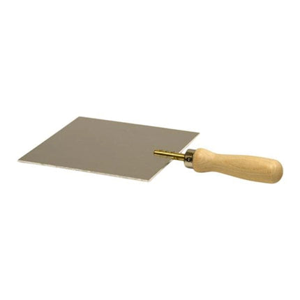 Buffalo - Hot Plate, Regular, 4.5' X 5' Aluminum  W/ Green Line Handle