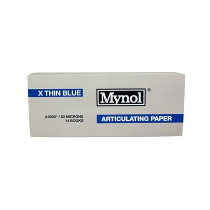 Mynol X-Thin Blue articulating paper, box of 14 books