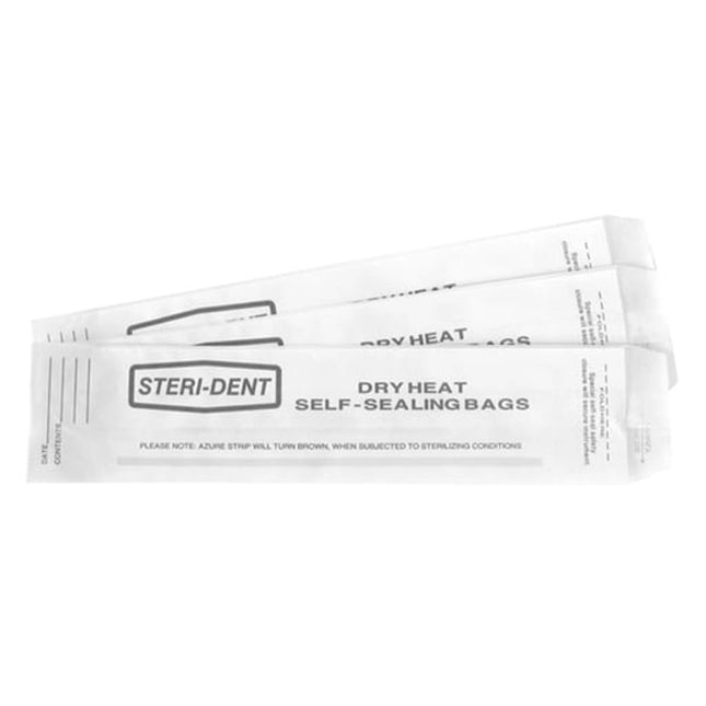 Steri-Dent Dry Heat Sterilization Bags with indicator 2.5 x 1.5 x 10.5, box of 250