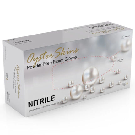 OysterSkin Nitrile Exam Gloves, Small, box of 250