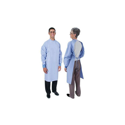 Unisex Open Back Apron 41" length, Ceil Blue, Medium