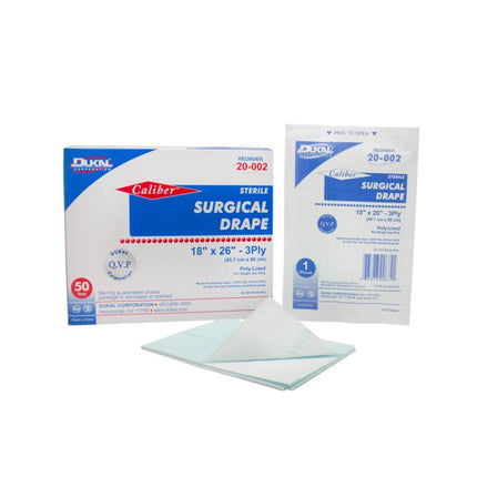 Dukal - Surgical Drape, 18" x 26", box of 50