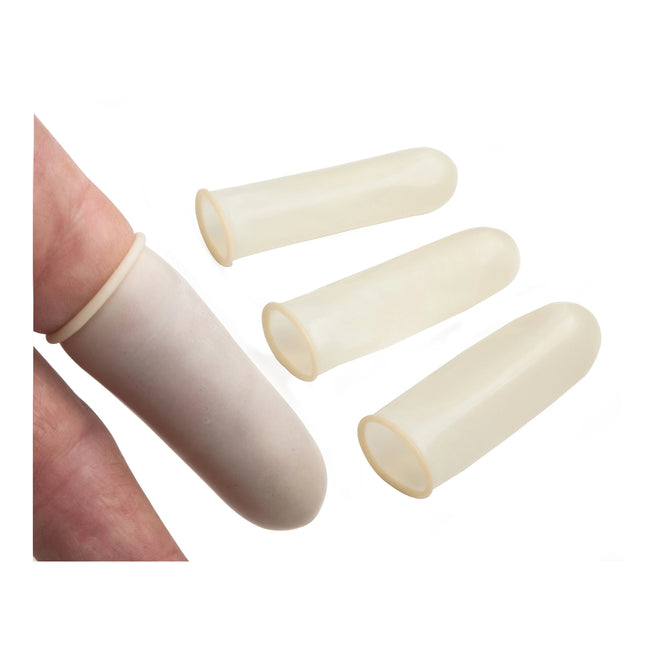 Dukal - Latex Finger Cots, Large, box of 144