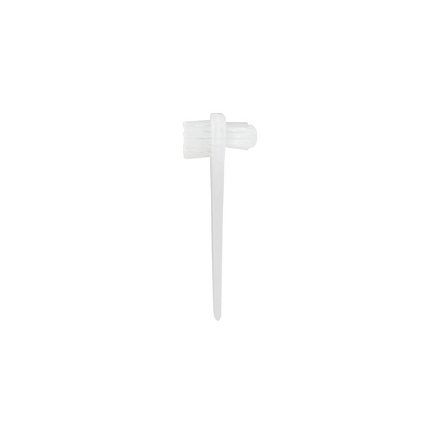 Dukal - Denture Toothbrush, 2-Sided, Clear Handle, Clear Polypropylene Bristles, 144/bx