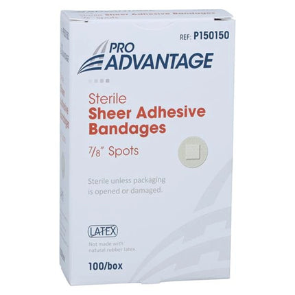 ProAdvantage - Adhesive Bandage, Spots, 7/8' Dia, box of 100