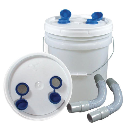 Tiger's 3.5 Gallon Disposable Plaster Trap with Lid - includes  Fittings & Hose