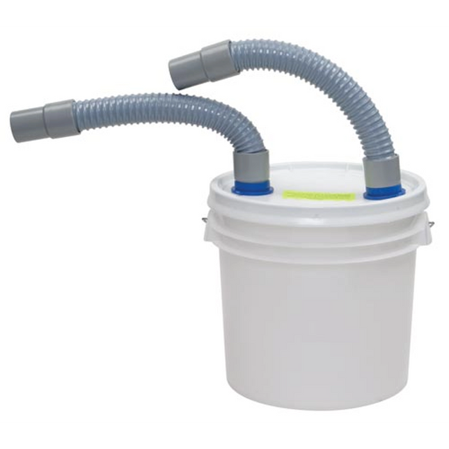 Tiger's 5 Gallon Disposable Plaster Trap With Lid- includes Fittings & Hose