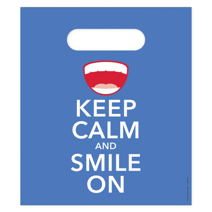 Practicon - Keep Calm Patient Care Bags 7 3/4" X 9" 100/pack Non Personalized Bags Ready When You