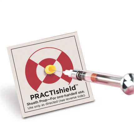 Practicon - Practishield Resheathing Prop 100/pack Single Use Props Slip Onto Any Needle Sheath Creating An