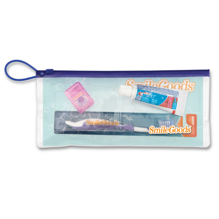 Practicon - Smilegoods Child Patient Pak In A Handy 4" X 10" Clear Vinyl Zipper Bag With Pocket On The Front