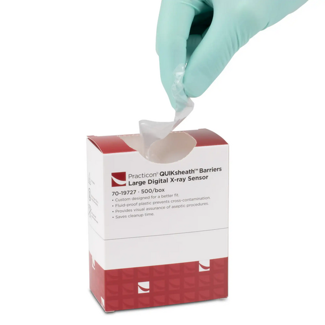 Practicon - Quiksheath Large Digital X-Ray Sensor Covers Eliminate The Damaging Effects Of Cold Sterilization