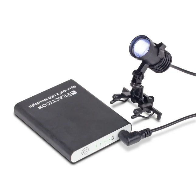 Practicon - Spot-On 2 Led Headlight With Eight Brightness Levels Illuminates Without Blinding Your