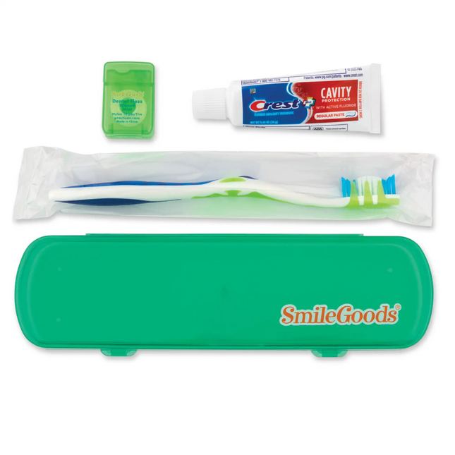 Practicon - Smilegoods Adult Patient Care Cases 72 Pre Filled Cases Per Box. Hinged Hard Plastic