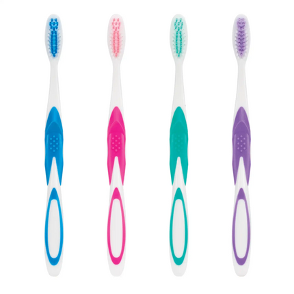 Practicon - Smilegoods A381 Toothbrushes Soft End-Rounded Dupont Tynex Bristles In An Unbreakable Non-Slip