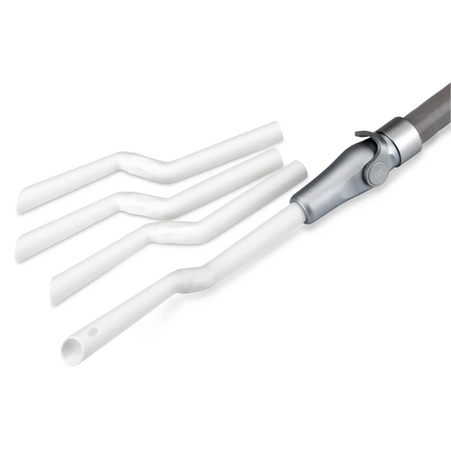 Practicon - Angle-Ease Adjustable Hve Tips Fits All Standard Valves. Single-Use White Plastic