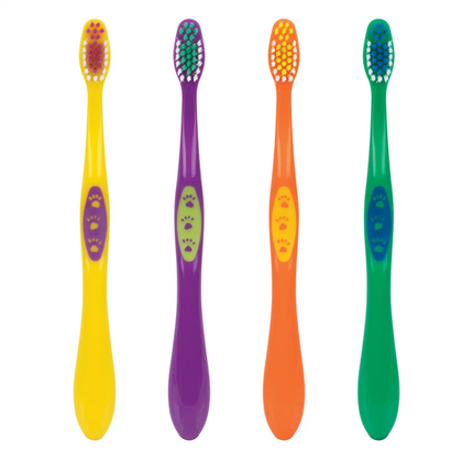 Practicon - Smilegoods Y331 Child Toothbrushes 72/box Soft 31 Tufts Flat-Trimmed Bristles & Reach-Around