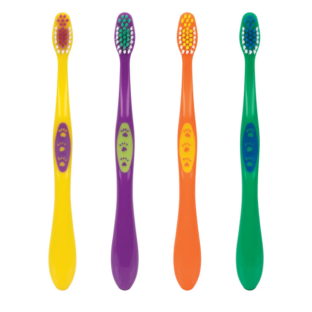 Practicon - Smilegoods Y331 Child Toothbrushes 72/box Soft 31 Tufts Flat-Trimmed Bristles & Reach-Around