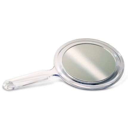 Practicon - Acrylic Hand Mirror 5" Two-Sided 1/pack 3X Magnifying & Plain Glass Sides. Diameter
