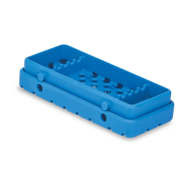 Practicon - Cool Cassette 2 True Blue 5 Instrument Tray 1/pack Holds Instruments Up To 7-1/8" Long