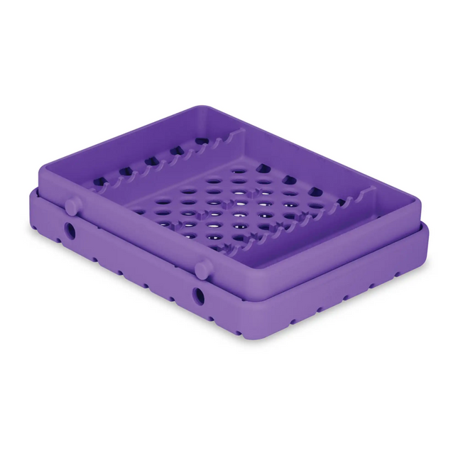 Practicon - Cool Cassette 2 Pure Purple 10 Instrument Tray 1/pack Holds Instruments Up To 7-1/8" Long