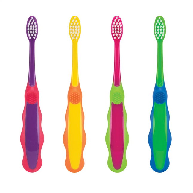 Practicon - Smilegoods Y231 Child Toothbrushes Extra-Soft End-Rounded Dupont Tynex Bristles In An Easy-Grip