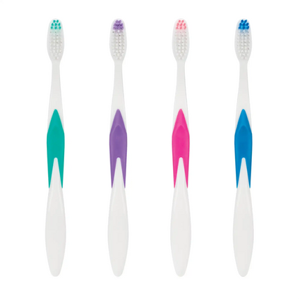 Practicon - Smilegoods A402 Toothbrushes 72/box Soft End-Rounded Dupont Tynex Bristles. Smooth Compact Head