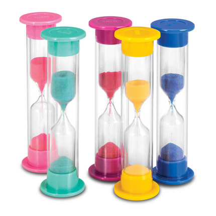 Brushing Sand Timers Approximate Three Minute Count 3 1/2" Tall 100 Timers Per Pack, 10-39710
